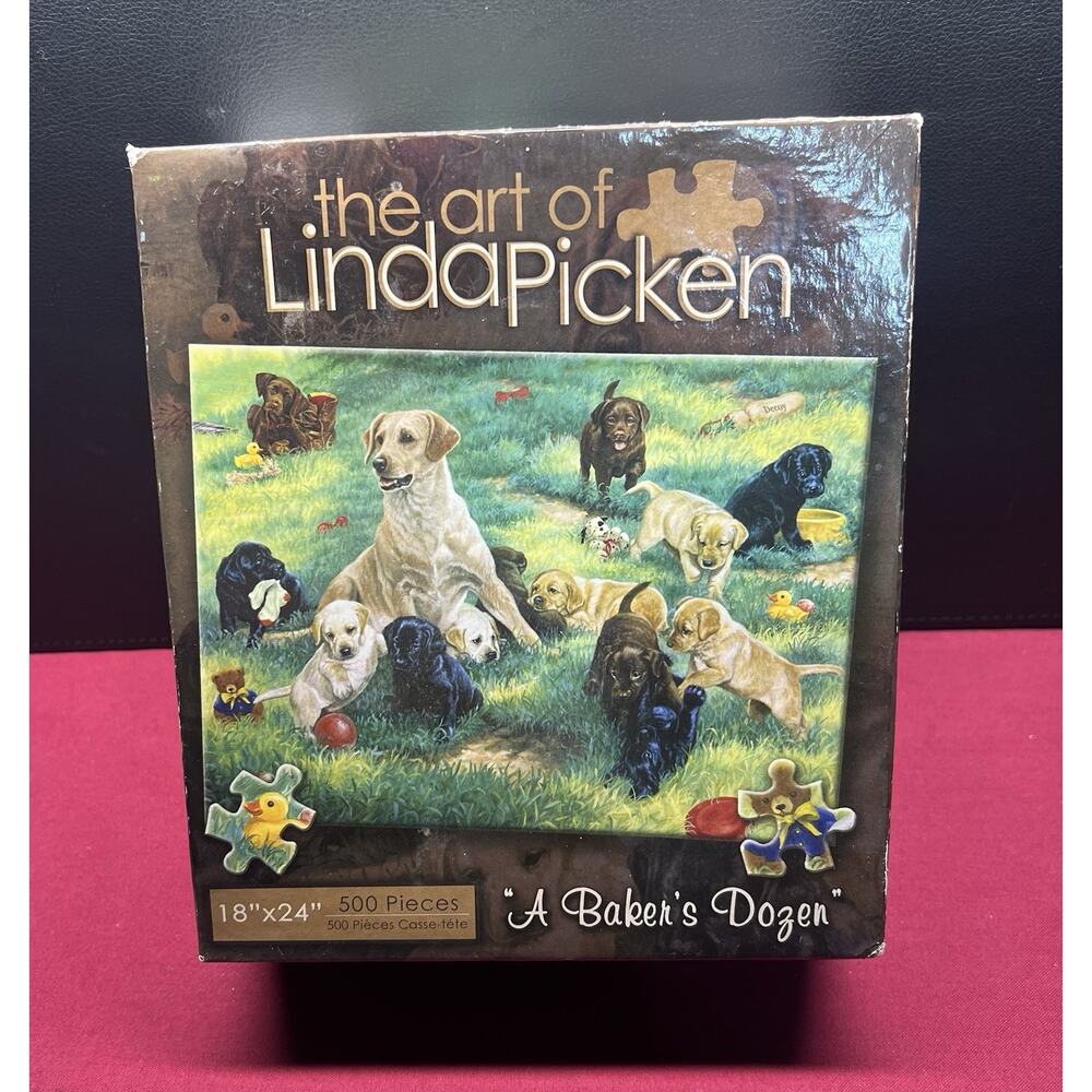 The Art Of Linda Picken 500 Piece Puzzle "A Baker’s‎ Dozen” Puzzles New